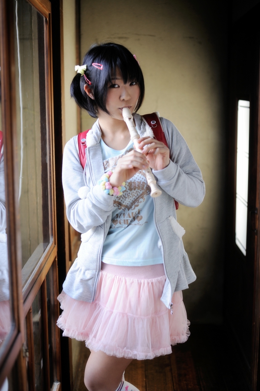 [Cosplay] Hot Flute Student - Pigtails & Perfect Ass